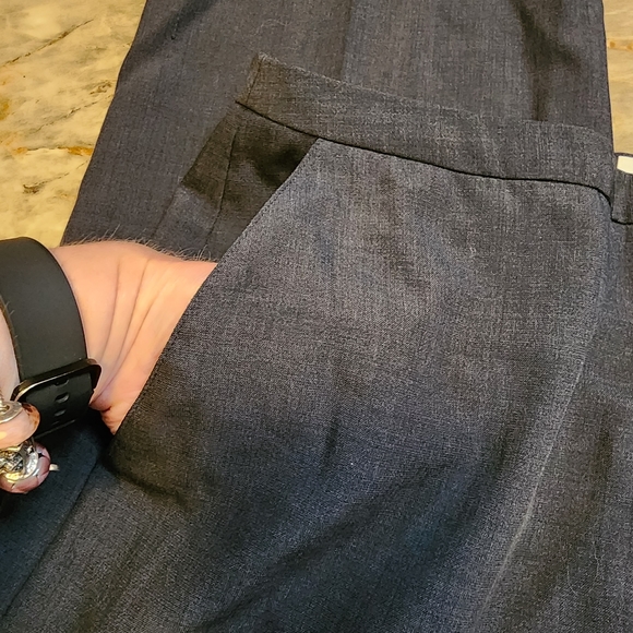 Brooks 346 EUC gray lightweight wool blend pants 10 - Picture 3 of 9